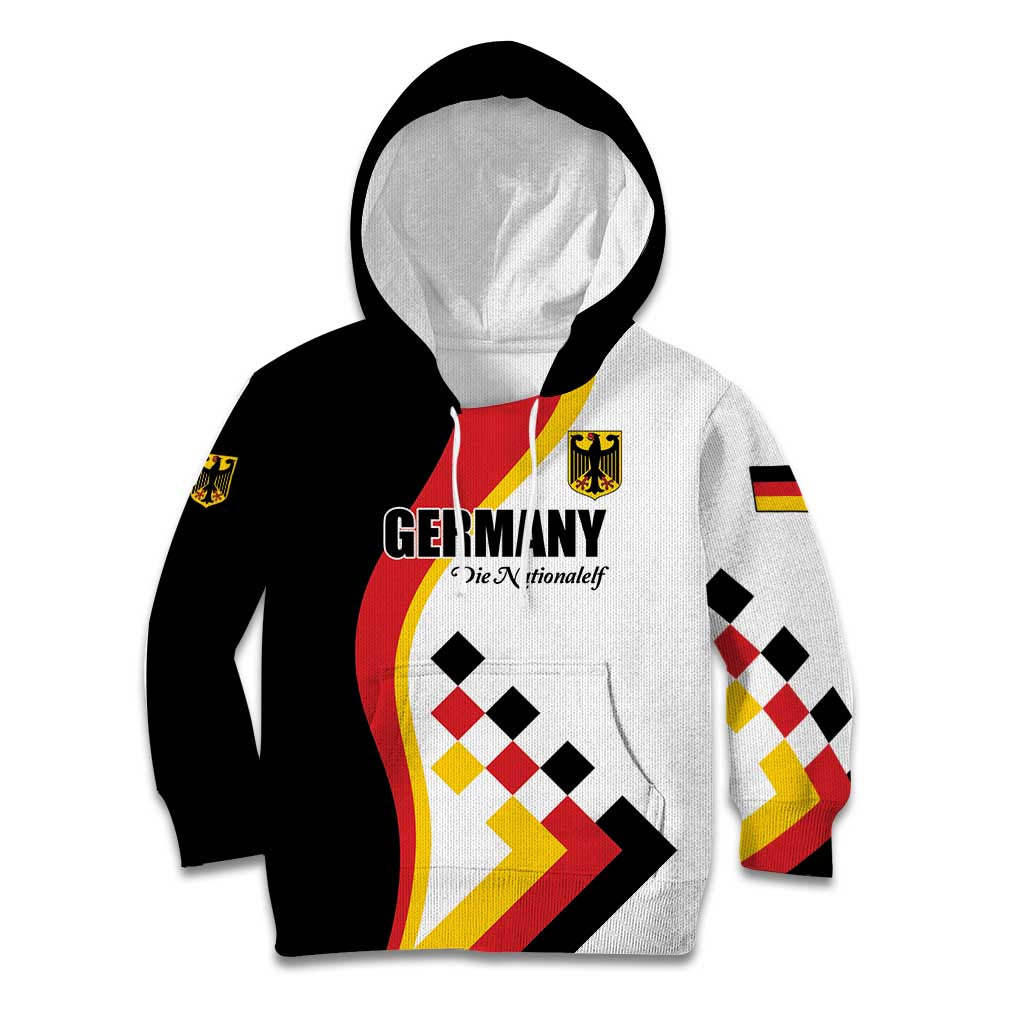 Custom Germany Football Kid Hoodie Auf gehts Deutschland Girls - Wonder Print Shop