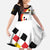 Custom Germany Football Kid Short Sleeve Dress Auf gehts Deutschland Girls - Wonder Print Shop