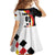 Custom Germany Football Kid Short Sleeve Dress Auf gehts Deutschland Girls - Wonder Print Shop