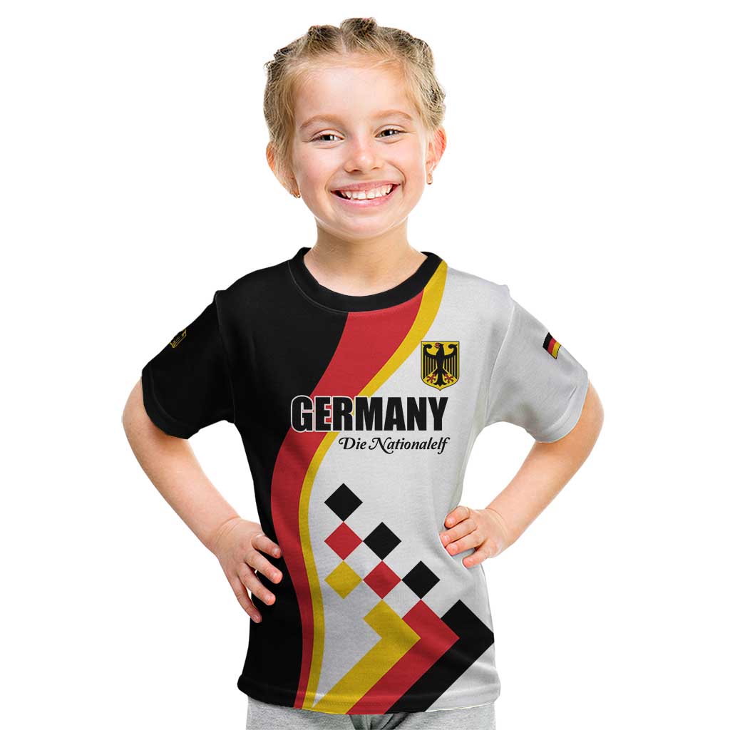 Custom Germany Football Kid T Shirt Auf gehts Deutschland Girls - Wonder Print Shop