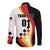 Custom Germany Football Long Sleeve Button Shirt Auf gehts Deutschland Girls - Wonder Print Shop