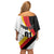 Custom Germany Football Off Shoulder Short Dress Auf gehts Deutschland Girls - Wonder Print Shop