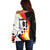 Custom Germany Football Off Shoulder Sweater Auf gehts Deutschland Girls - Wonder Print Shop