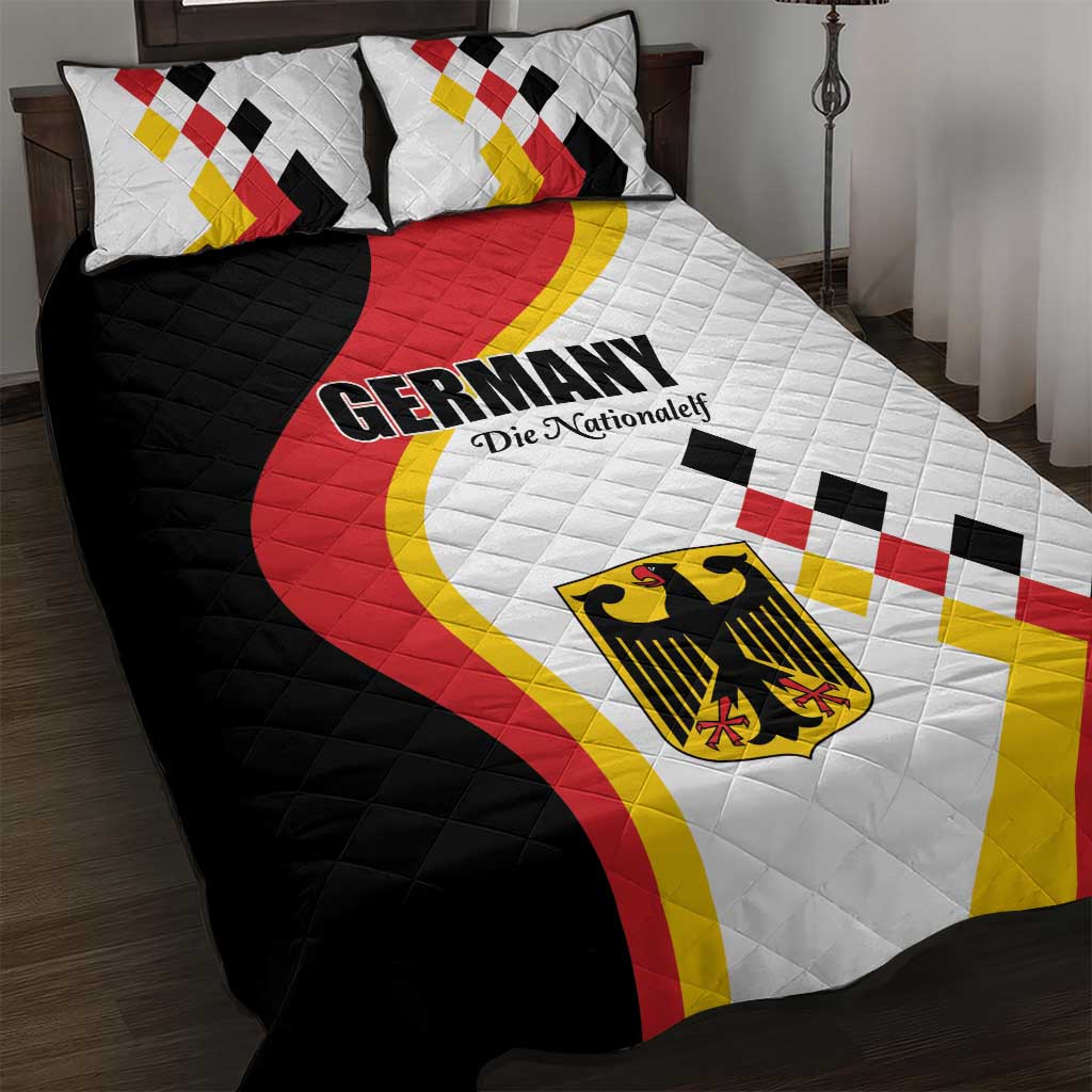 Germany Football Quilt Bed Set Auf gehts Deutschland Girls - Wonder Print Shop