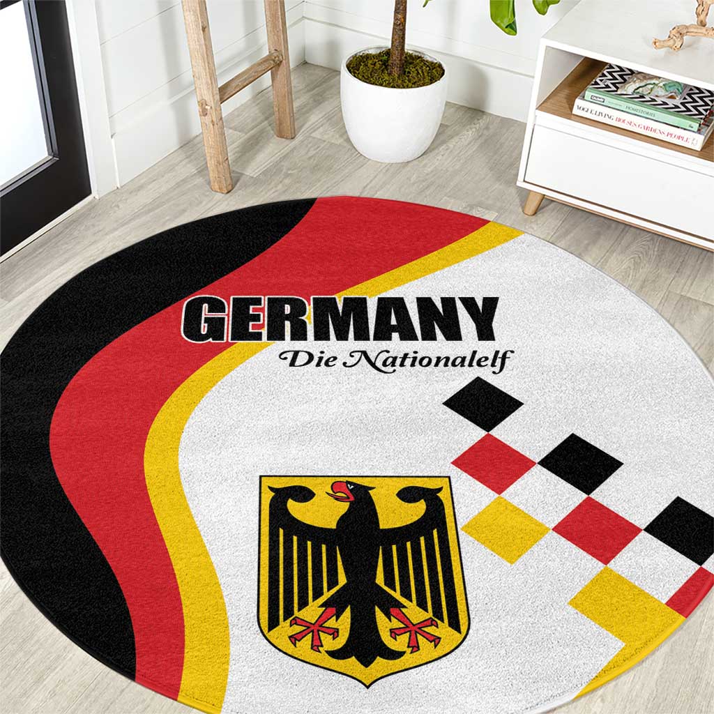 Germany Football Round Carpet Auf gehts Deutschland Girls