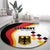 Germany Football Round Carpet Auf gehts Deutschland Girls