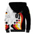 Custom Germany Football Sherpa Hoodie Auf gehts Deutschland Girls - Wonder Print Shop