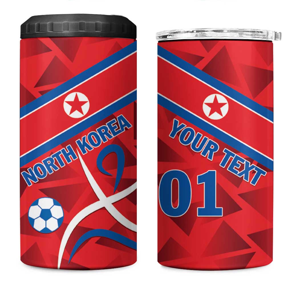 Custom North Korea Football 4 in 1 Can Cooler Tumbler Go Champion - Wonder Print Shop