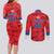 Custom North Korea Football Couples Matching Long Sleeve Bodycon Dress and Long Sleeve Button Shirt Go Champion - Wonder Print Shop