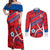 Custom North Korea Football Couples Matching Off Shoulder Maxi Dress and Long Sleeve Button Shirt Go Champion - Wonder Print Shop