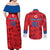 Custom North Korea Football Couples Matching Off Shoulder Maxi Dress and Long Sleeve Button Shirt Go Champion - Wonder Print Shop