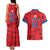 Custom North Korea Football Couples Matching Tank Maxi Dress and Hawaiian Shirt Go Champion - Wonder Print Shop