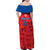 Custom North Korea Football Family Matching Off Shoulder Maxi Dress and Hawaiian Shirt Go Champion - Wonder Print Shop