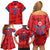 Custom North Korea Football Family Matching Off Shoulder Short Dress and Hawaiian Shirt Go Champion - Wonder Print Shop