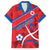 Custom North Korea Football Family Matching Off Shoulder Short Dress and Hawaiian Shirt Go Champion - Wonder Print Shop