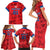 Custom North Korea Football Family Matching Short Sleeve Bodycon Dress and Hawaiian Shirt Go Champion - Wonder Print Shop