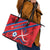 North Korea Football Leather Tote Bag Go Champion