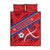 North Korea Football Quilt Bed Set Go Champion - Wonder Print Shop