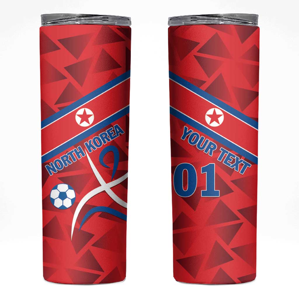 Custom North Korea Football Skinny Tumbler Go Champion - Wonder Print Shop