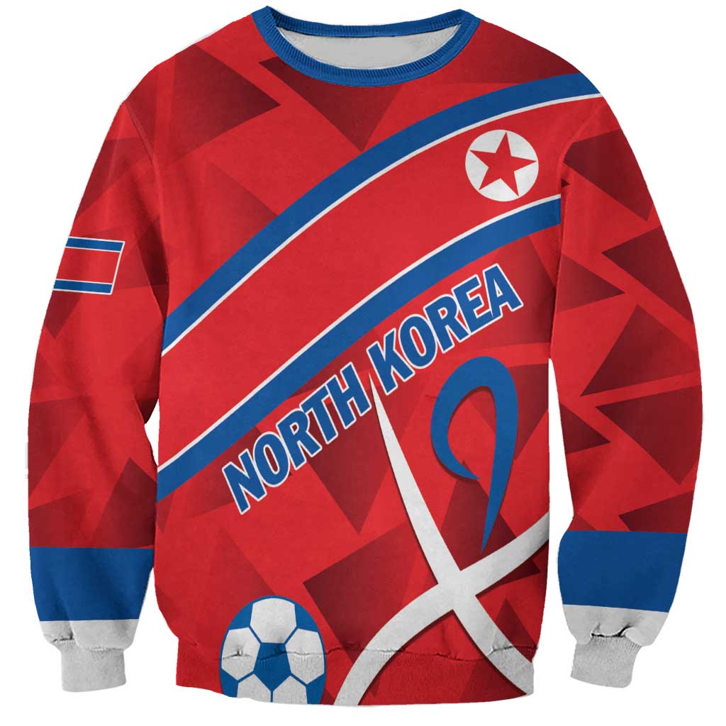 Custom North Korea Football Sweatshirt Go Champion - Wonder Print Shop