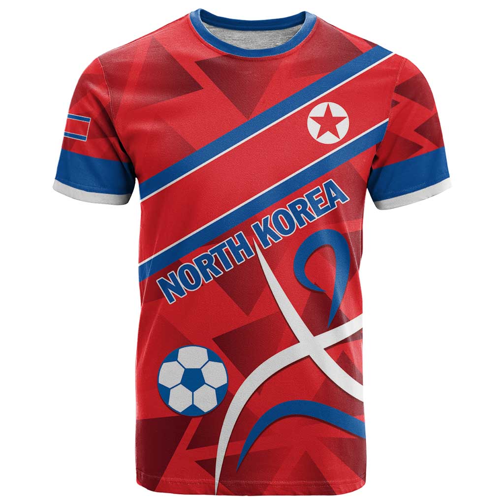 Custom North Korea Football T Shirt Go Champion - Wonder Print Shop