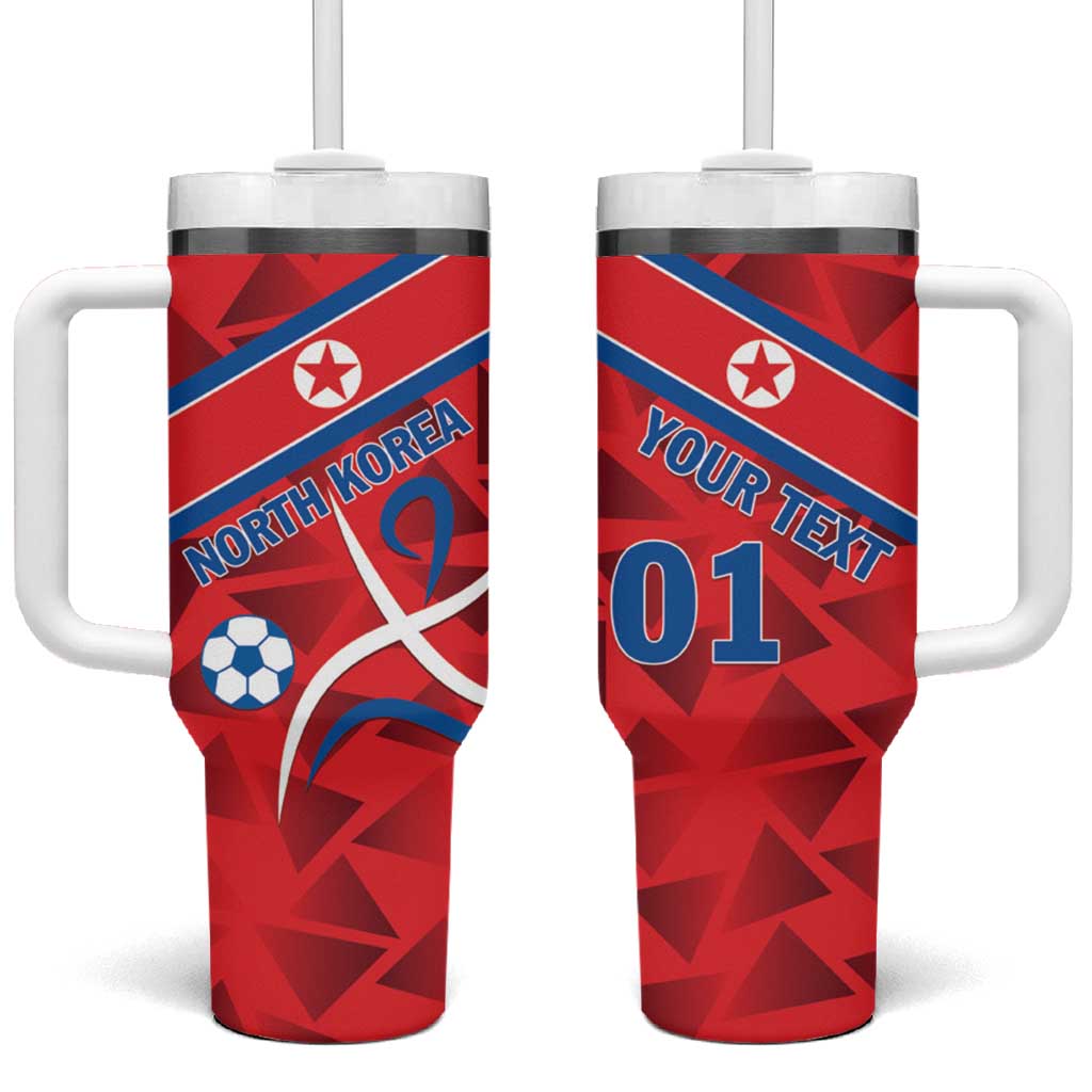 Custom North Korea Football Tumbler With Handle Go Champion - Wonder Print Shop