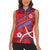 Custom North Korea Football Women Sleeveless Polo Shirt Go Champion - Wonder Print Shop