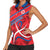 Custom North Korea Football Women Sleeveless Polo Shirt Go Champion - Wonder Print Shop