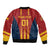 Custom Spain Football Bomber Jacket Go La Rojita - Wonder Print Shop