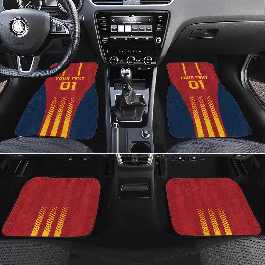 Spain Football Car Mats Go La Rojita - Wonder Print Shop