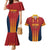 Custom Spain Football Couples Matching Mermaid Dress and Hawaiian Shirt Go La Rojita - Wonder Print Shop