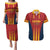 Custom Spain Football Couples Matching Puletasi and Hawaiian Shirt Go La Rojita - Wonder Print Shop