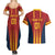 Custom Spain Football Couples Matching Summer Maxi Dress and Hawaiian Shirt Go La Rojita - Wonder Print Shop