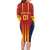 Custom Spain Football Family Matching Long Sleeve Bodycon Dress and Hawaiian Shirt Go La Rojita - Wonder Print Shop