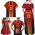 Custom Spain Football Family Matching Off Shoulder Maxi Dress and Hawaiian Shirt Go La Rojita - Wonder Print Shop