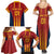 Custom Spain Football Family Matching Summer Maxi Dress and Hawaiian Shirt Go La Rojita - Wonder Print Shop