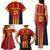 Custom Spain Football Family Matching Tank Maxi Dress and Hawaiian Shirt Go La Rojita - Wonder Print Shop