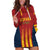 Custom Spain Football Hoodie Dress Go La Rojita - Wonder Print Shop