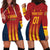 Custom Spain Football Hoodie Dress Go La Rojita - Wonder Print Shop