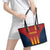 Spain Football Leather Tote Bag Go La Rojita