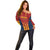 Custom Spain Football Off Shoulder Sweater Go La Rojita - Wonder Print Shop