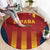 Spain Football Round Carpet Go La Rojita