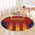 Spain Football Round Carpet Go La Rojita