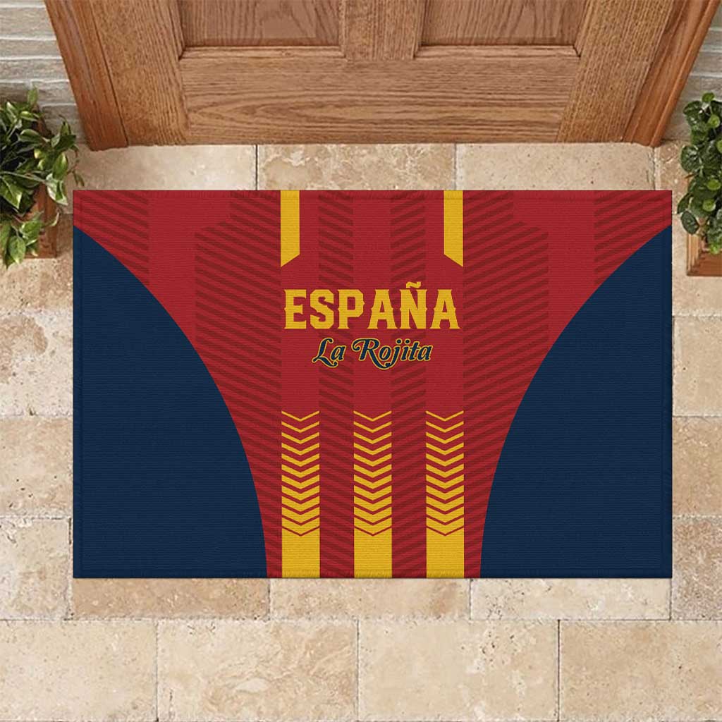 Spain Football Rubber Doormat Go La Rojita - Wonder Print Shop