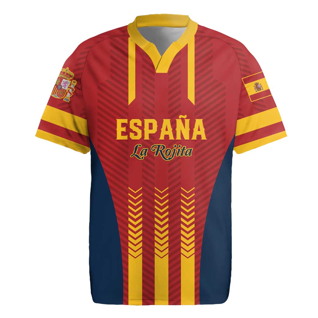 Custom Spain Football Rugby Jersey Go La Rojita - Wonder Print Shop