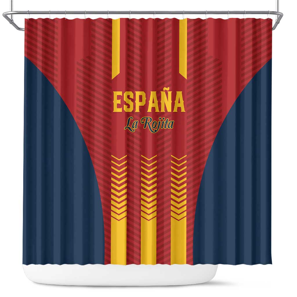 Spain Football Shower Curtain Go La Rojita