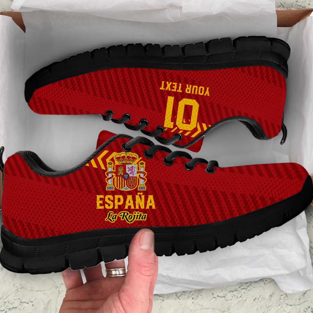 Custom Spain Football Sneakers Go La Rojita - Wonder Print Shop