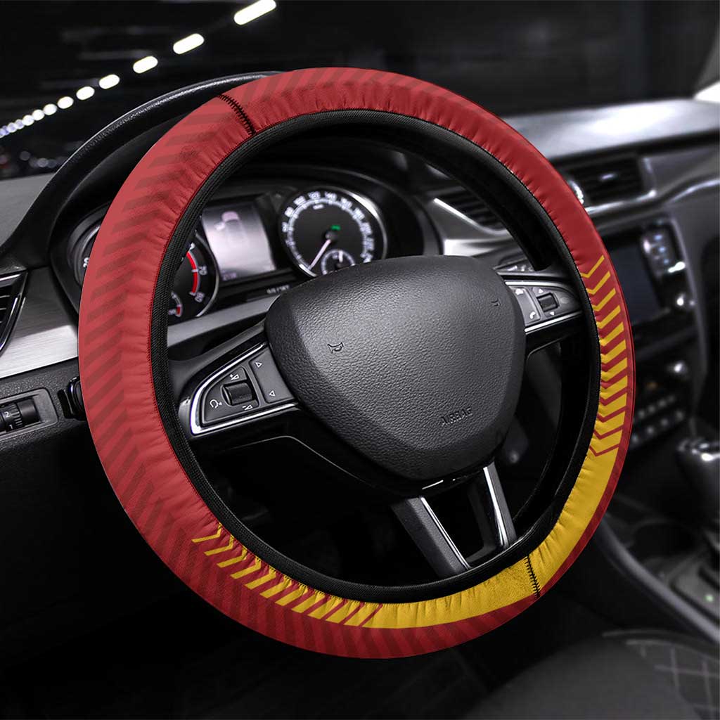 Spain Football Steering Wheel Cover Go La Rojita - Wonder Print Shop