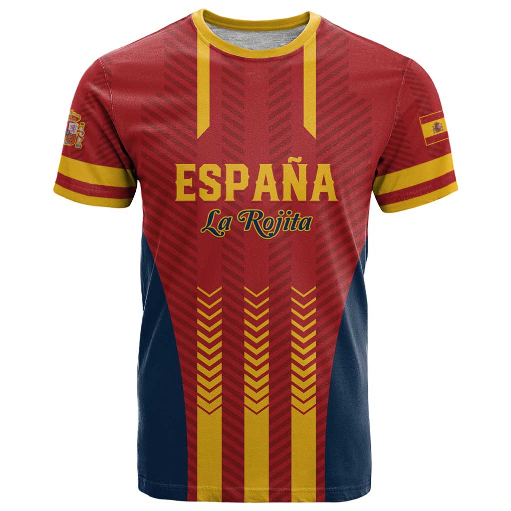 Custom Spain Football T Shirt Go La Rojita - Wonder Print Shop