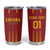 Custom Spain Football Tumbler Cup Go La Rojita - Wonder Print Shop